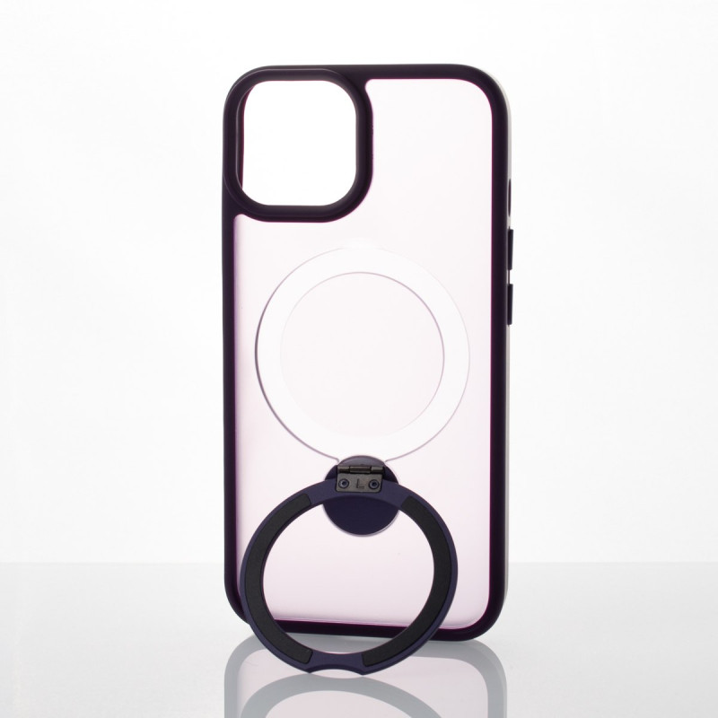 Силіконовий чохол MagSafe 360 для телефону iPhone 11 Pro Max темно-фіолетовий