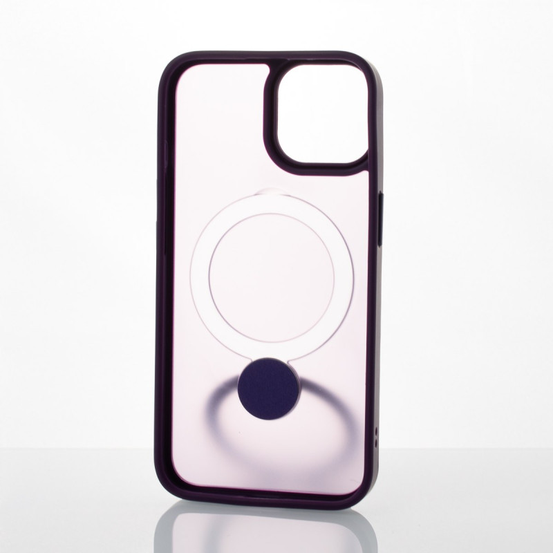 Силіконовий чохол MagSafe 360 для телефону iPhone 11 Pro Max темно-фіолетовий