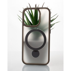 Силіконовий чохол MagSafe 360 для телефону iPhone 15 Pro сірий
