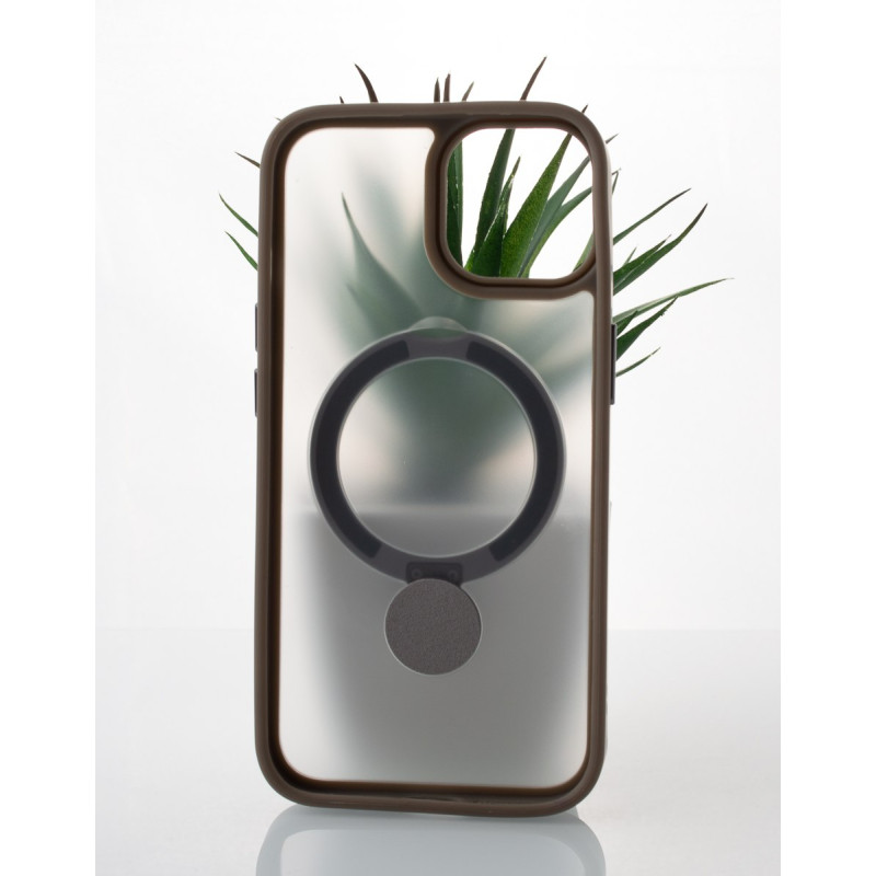 Силіконовий чохол MagSafe 360 для телефону iPhone 15 сірий