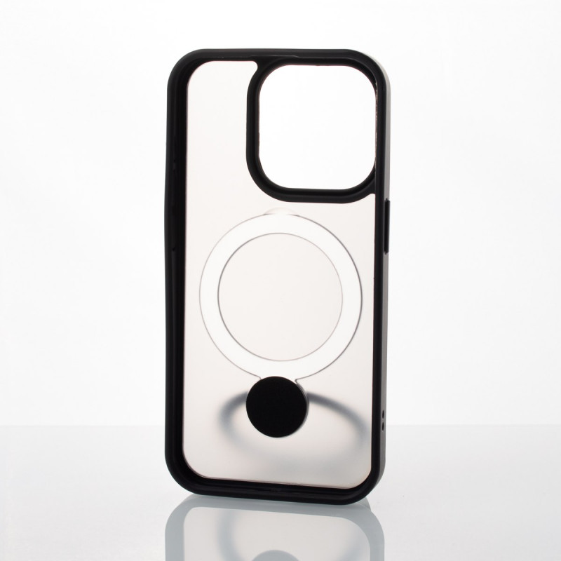 Силіконовий чохол MagSafe 360 для телефону iPhone 15 Pro Max чорний
