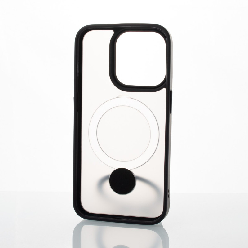Силіконовий чохол MagSafe 360 для телефону iPhone 13 Pro Max чорний