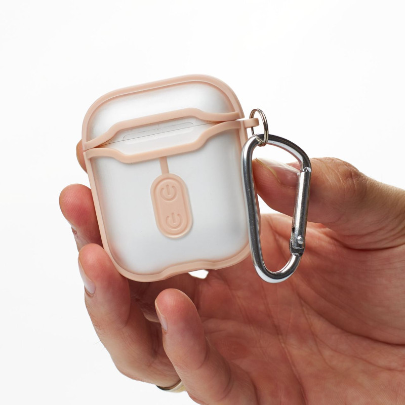 Силіконовий чохол для навушників Airpods 1/2 CIRCUIT кремовий