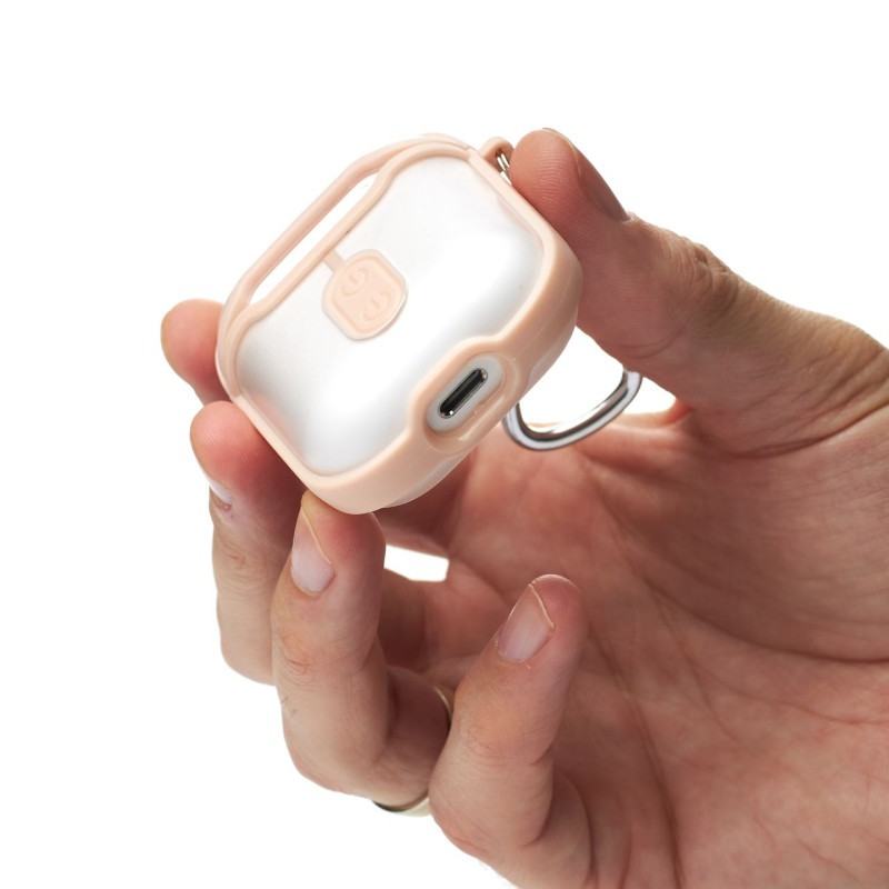 Силіконовий чохол для навушників Airpods 1/2 CIRCUIT кремовий