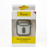 Силіконовий чохол для навушників Airpods 1/2 CIRCUIT зелений