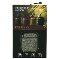 Силіконовий чохол для навушників Airpods 1/2 TEXTILE сірий