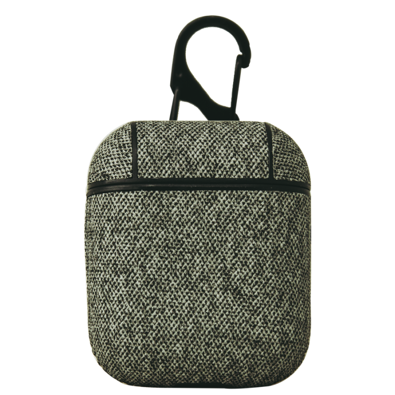 Силіконовий чохол для навушників Airpods 1/2 TEXTILE сірий