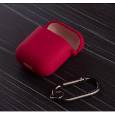 Силіконовий чохол для навушників Airpods 1/2 SOFT+Fiber кораловий