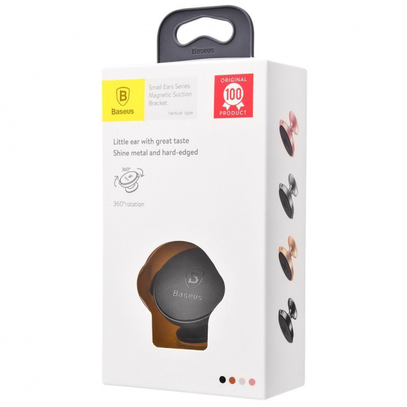Автомобільний тримач Baseus Small Ears Series Magnetic Suction Bracket Vertical Type black