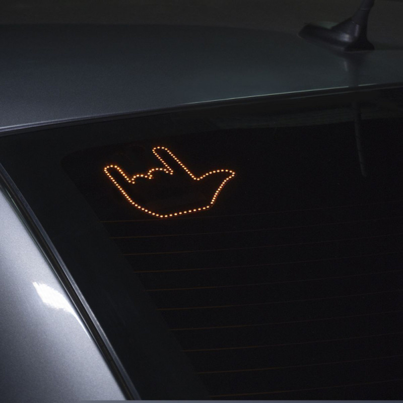 LED Hand на заднє скло автоомобіля (with batteries) black