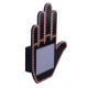 LED Hand на заднє скло автоомобіля (with batteries) black