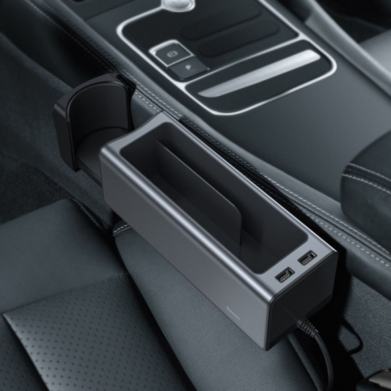 Автомобільний Органайзер Baseus Deluxe Metal Armrest Console black