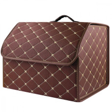 Органайзер у багажник автомобіля 40см*30см*30см brown beige