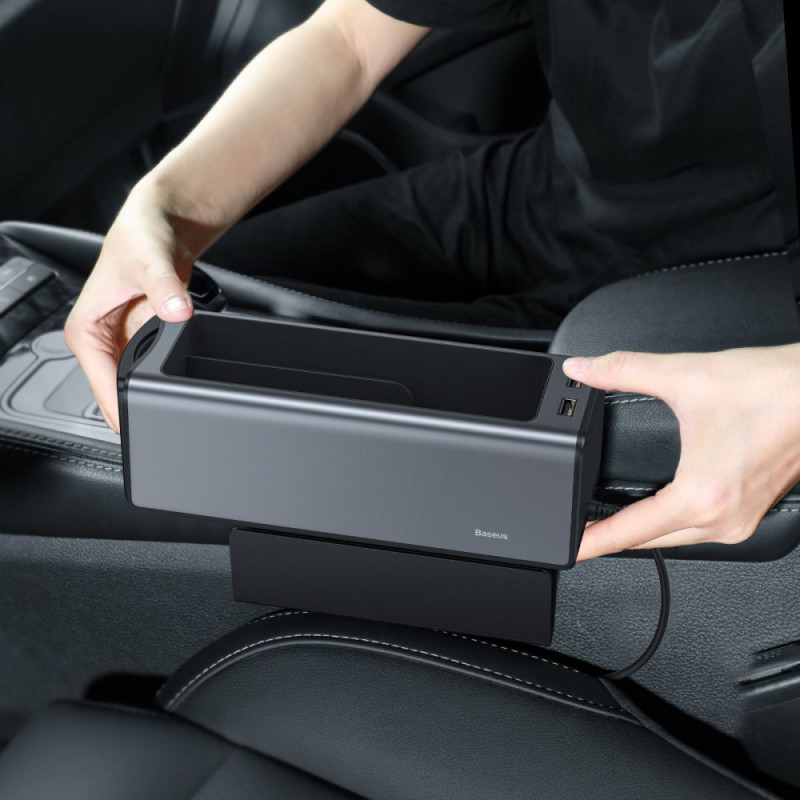 Автомобільний Органайзер Baseus Deluxe Metal Armrest Console black