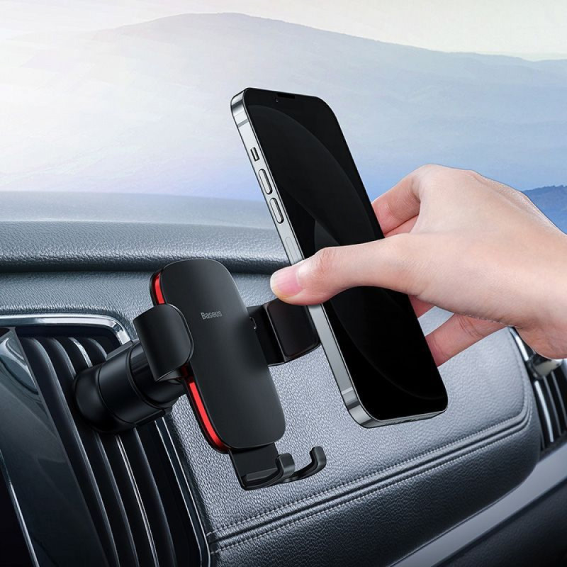 Автомобільний тримач Baseus Metal Age 2 Gravity Air Outlet Car Mount black