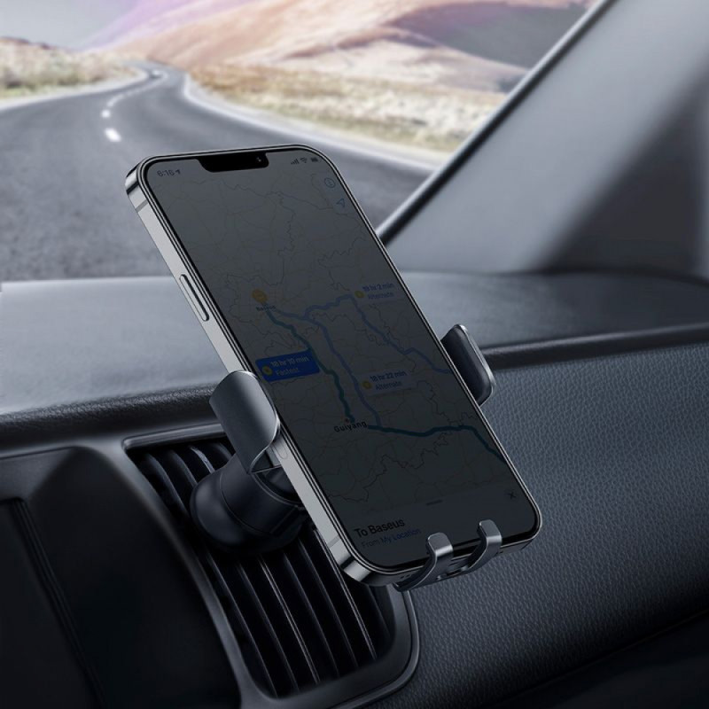 Автомобільний тримач Baseus Metal Age 2 Gravity Air Outlet Car Mount black