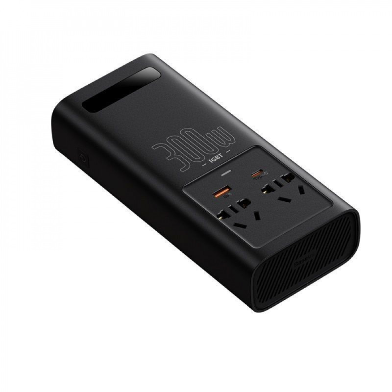 Автомобильний Інвертор Baseus In-car Inverter 300W (220V CN/EU) black