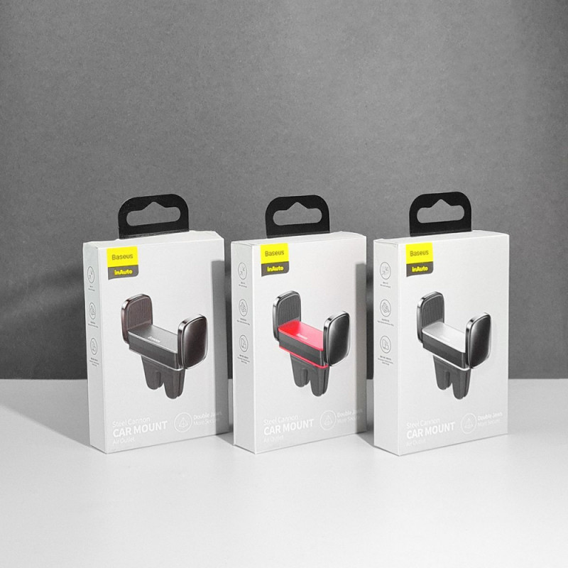 Автомобільний тримач Baseus Steel Cannon Air Outlet Car Mount black