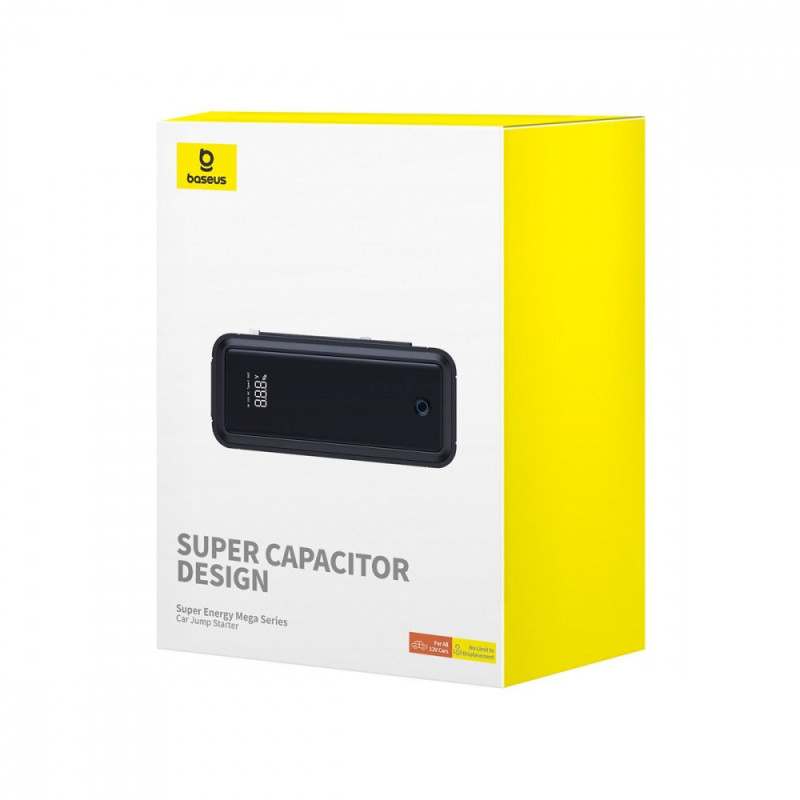 Пусковий Пристрій Baseus Super Energy Mega Series Supercapacitor Car Jump Starter 3000A gray