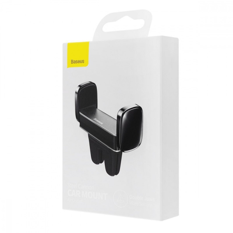 Автомобільний тримач Baseus Steel Cannon Air Outlet Car Mount silver