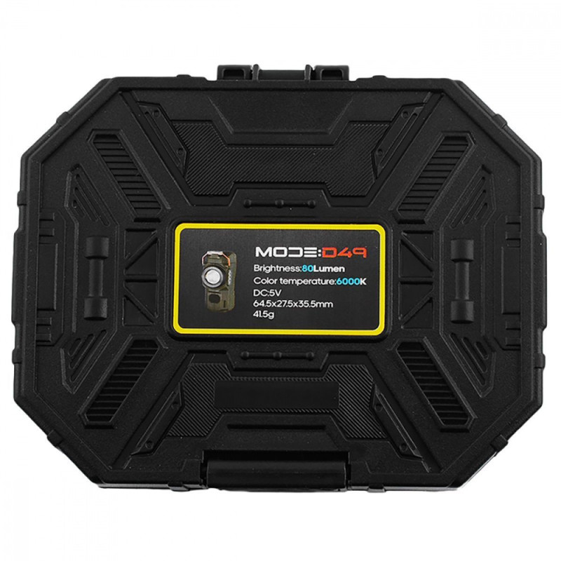 Акумуляторний LED ліхтарик D49 з запальничкою black