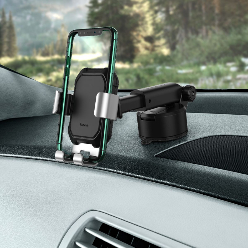 Автомобільний тримач Baseus Tank Gravity Car Mount With Suction Base black