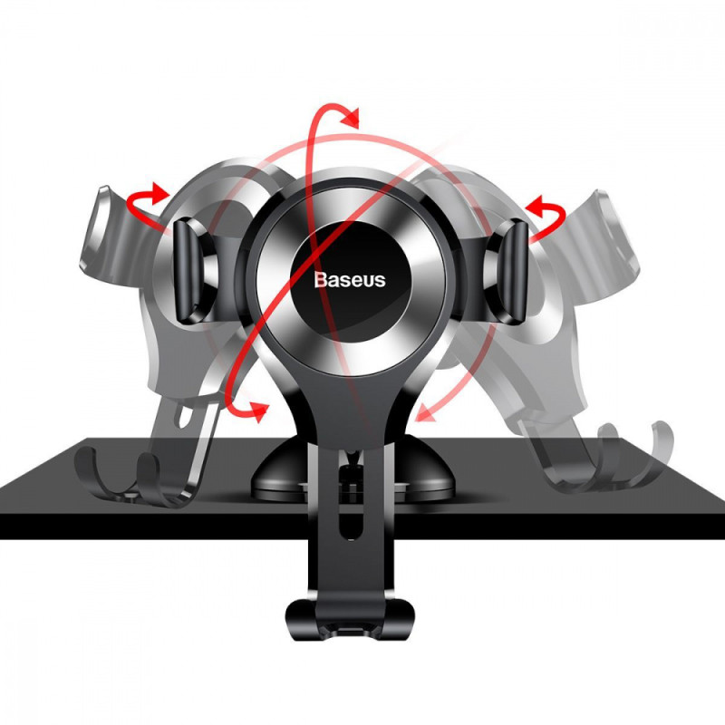 Автомобільний тримач Baseus Osculum Type Gravity Car Mount black