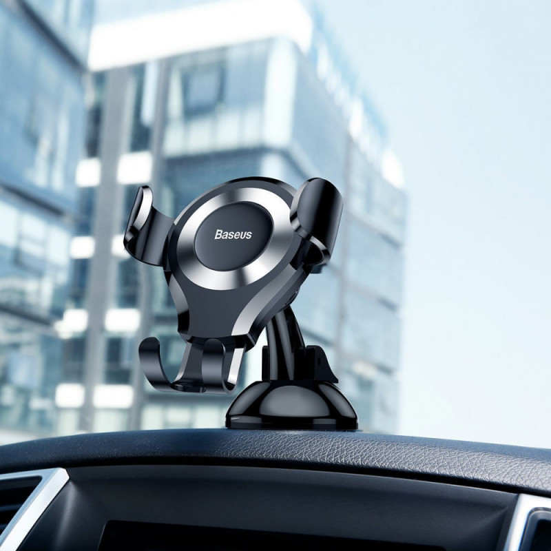 Автомобільний тримач Baseus Osculum Type Gravity Car Mount black