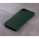 Силіконовий чохол SOFT Silicone Case для телефону iPhone 13 (без лого) темно-зелений