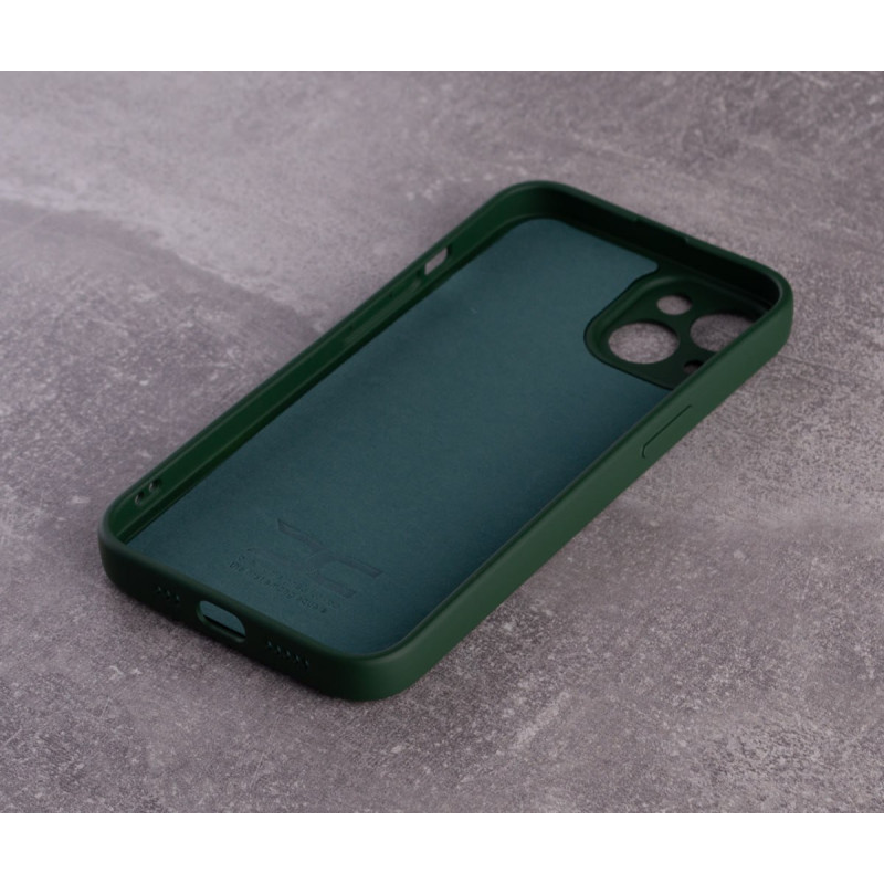 Силіконовий чохол SOFT Silicone Case для телефону iPhone 13 (без лого) темно-зелений