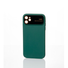 Силіконовий чохол CAMERA PROTECTION для iPhone 11 темно-зелений