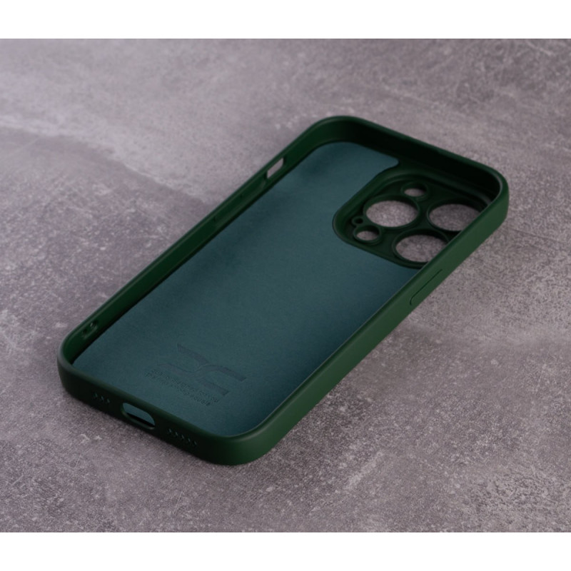 Силіконовий чохол SOFT Silicone Case для телефону iPhone 13 Pro (без лого) темно-зелений