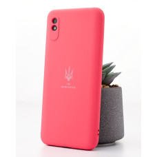 Силіконовий чохол Original pack SOFT для телефону iPhone 12 Pro Max (ТРИЗУБ) малиновий