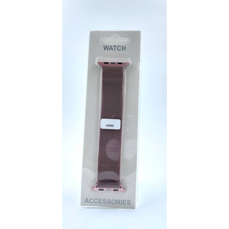 Ремінець для Apple Watch "Міланська петля" 42/44/45/49 мм рожеве золото