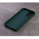 Силіконовий чохол SOFT Silicone Case для телефону iPhone 12 (без лого) темно-зелений