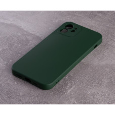 Силіконовий чохол SOFT Silicone Case для телефону iPhone 12 (без лого) темно-зелений