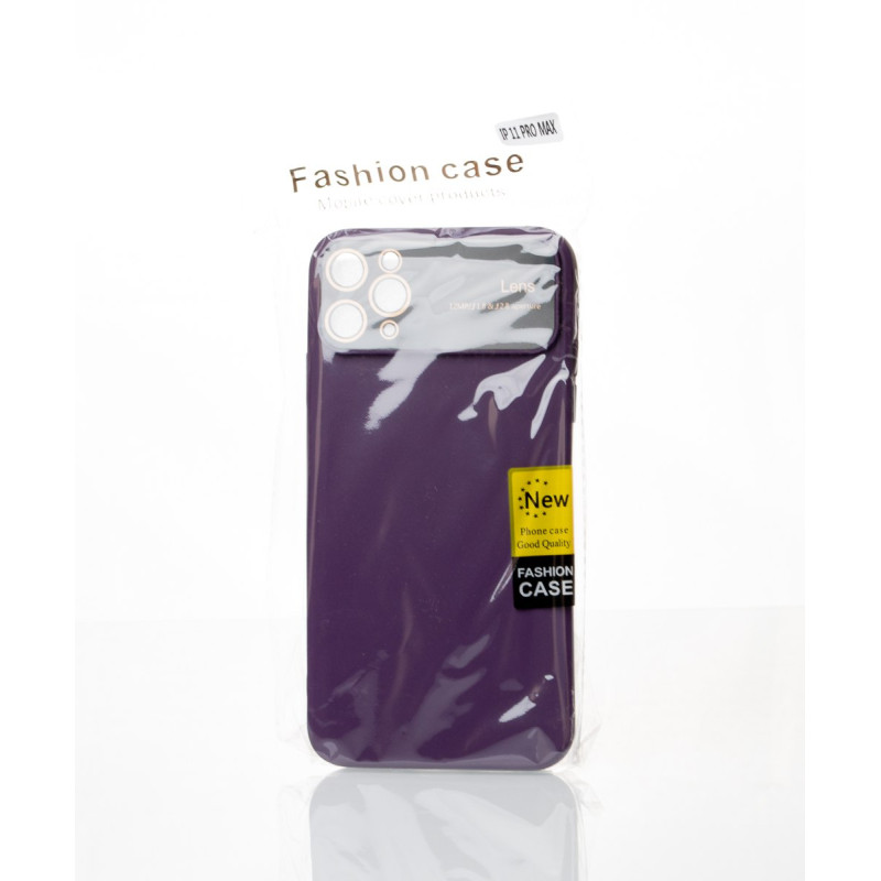 Силіконовий чохол CAMERA PROTECTION для iPhone 11 Pro Max фіолетовий