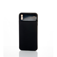 Силіконовий чохол CAMERA PROTECTION для iPhone X / iPhone XS чорний