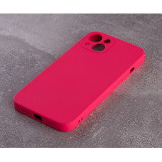 Силіконовий чохол SOFT Silicone Case для телефону iPhone 13 (без лого) малиновий