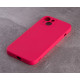 Силіконовий чохол SOFT Silicone Case для телефону iPhone 13 (без лого) малиновий