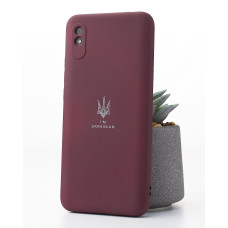 Силіконовий чохол Original pack SOFT для телефону iPhone 12 Pro Max (ТРИЗУБ) темно-червоний