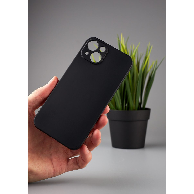 Силіконовий чохол Graphite для телефону iPhone 14 чорний