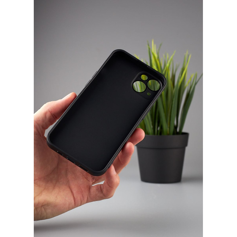 Силіконовий чохол Graphite для телефону iPhone 14 чорний