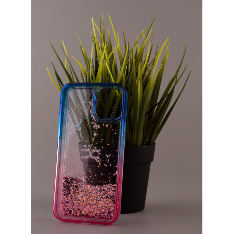 Силіконовий чохол AQUARIUM для iPhone 12 синій/рожевий