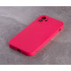 Силіконовий чохол SOFT Silicone Case для телефону iPhone 12 (без лого) малиновий