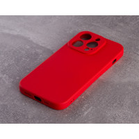 Силіконовий чохол SOFT Silicone Case для телефону iPhone 14 Pro (без лого) червоний