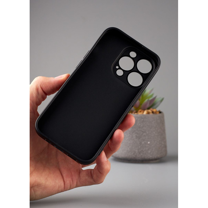 Силіконовий чохол Graphite для телефону iPhone 14 Pro Max чорний