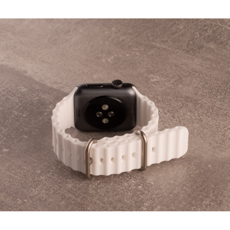 Ремінець для Apple Watch "Ocean Band" 42/44/45/49 мм білий