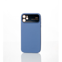 Силіконовий чохол CAMERA PROTECTION для iPhone 11 сіро-синій
