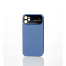 Силіконовий чохол CAMERA PROTECTION для iPhone 11 сіро-синій
